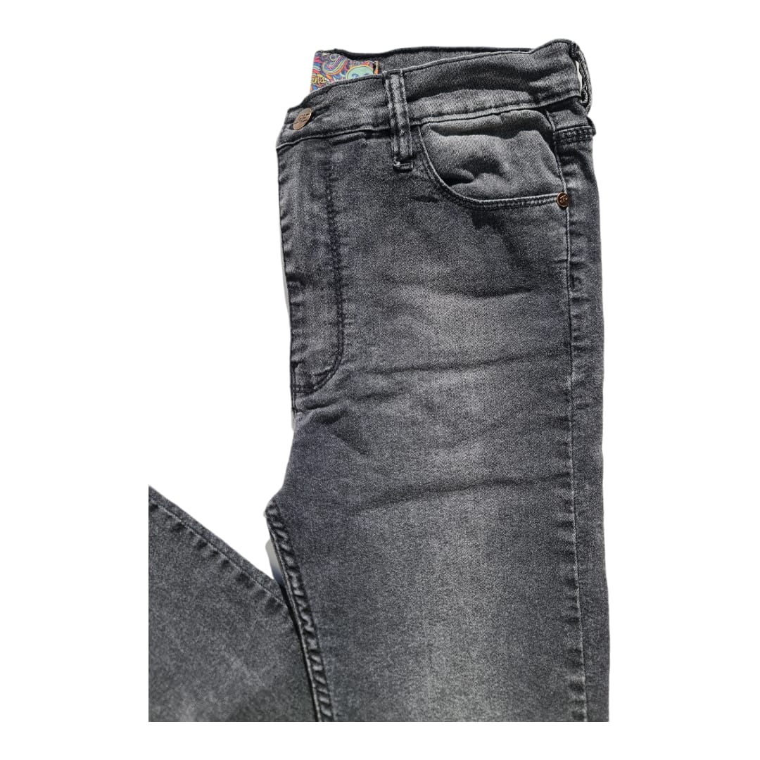 Skinny tiro bajo black/grey localizado