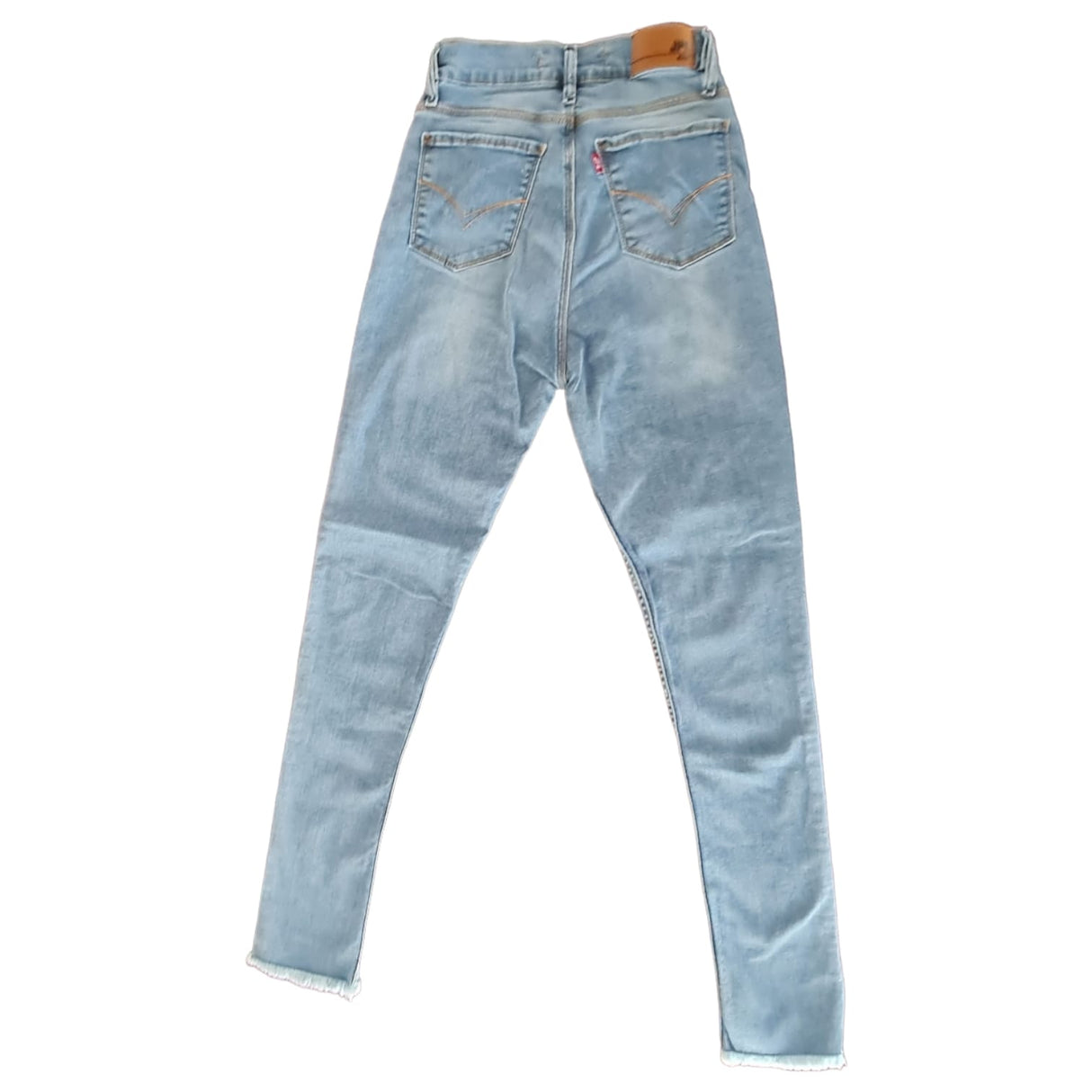 Skinny tiro alto con mini roturas