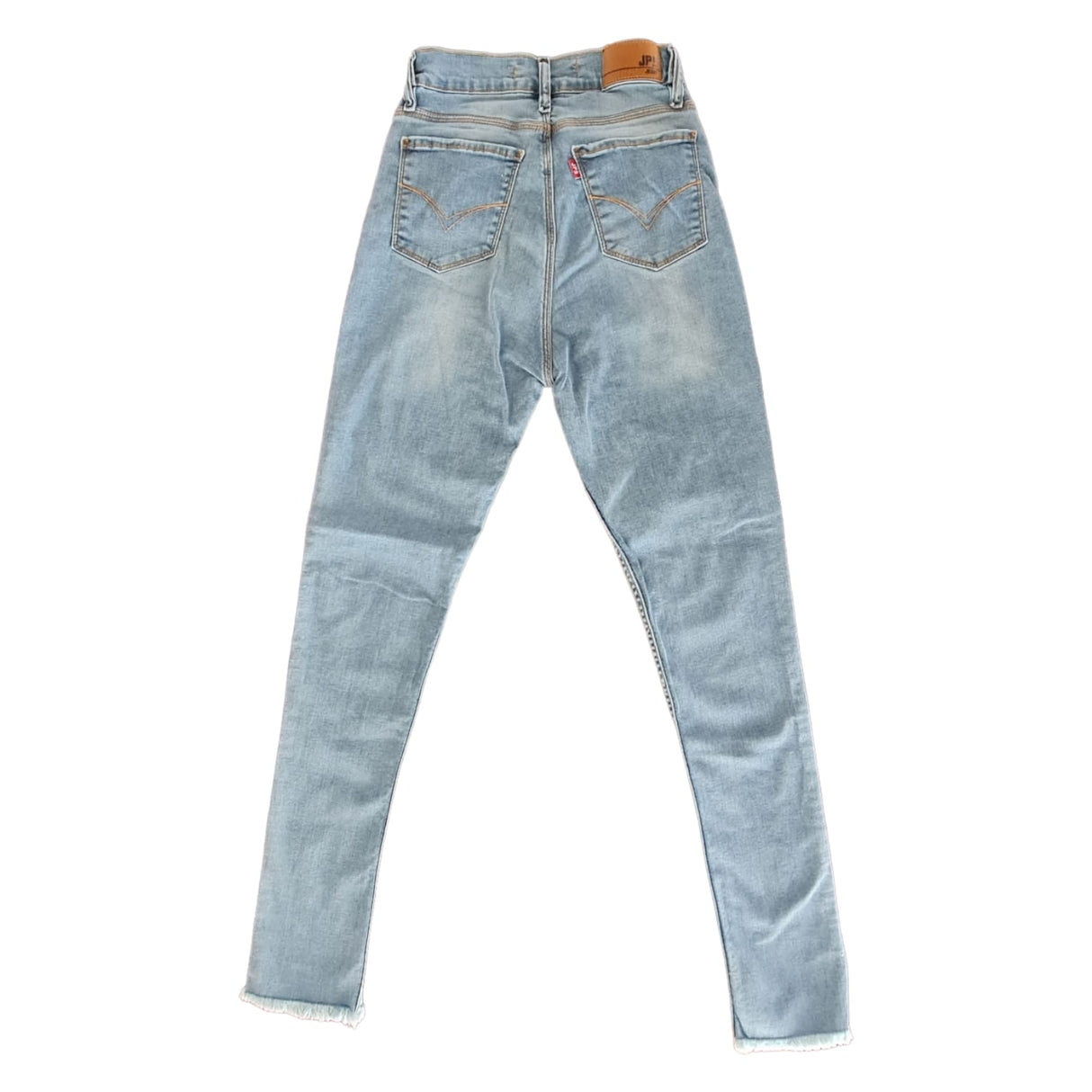 Skinny tiro alto con mini roturas