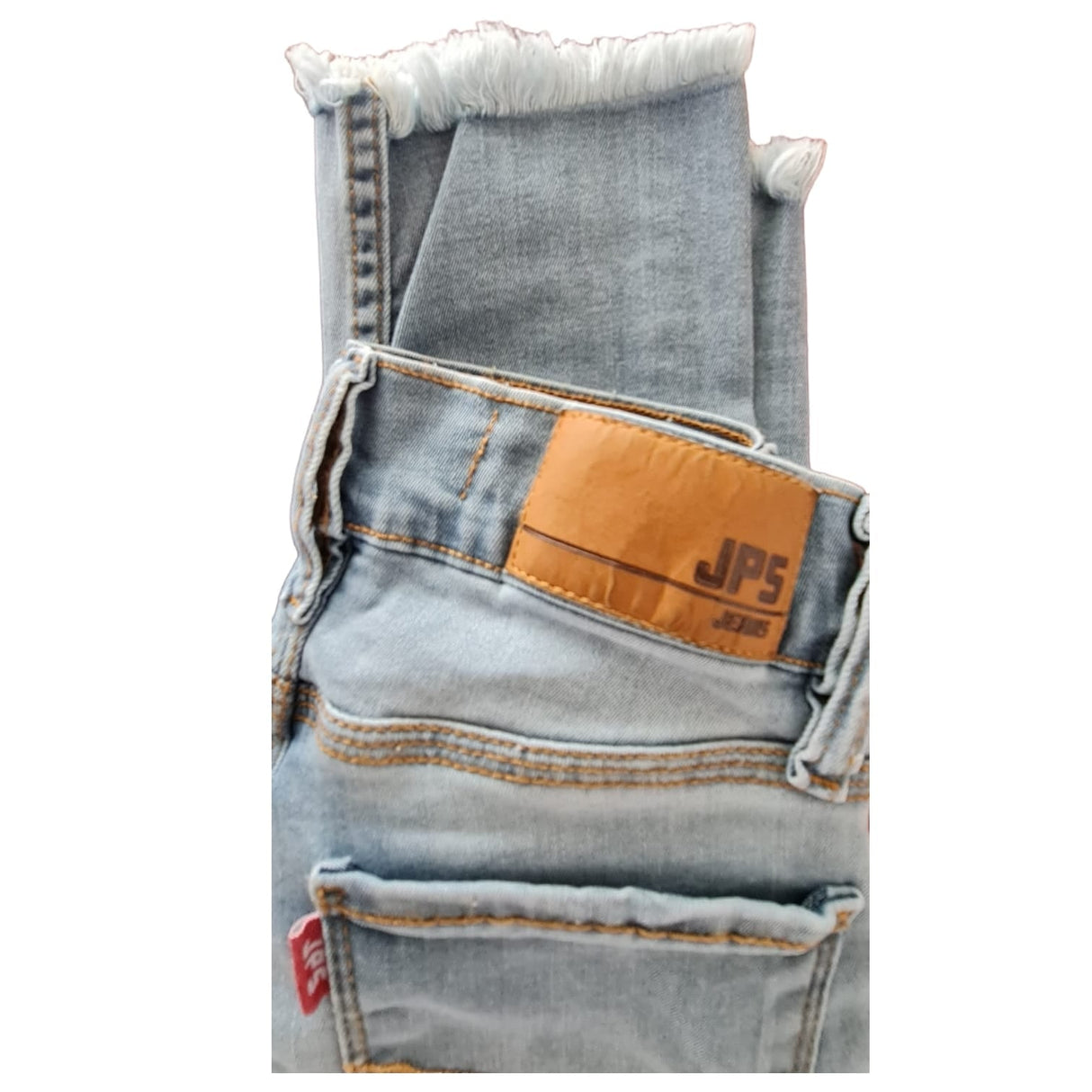 Skinny tiro alto tobillo desflecado