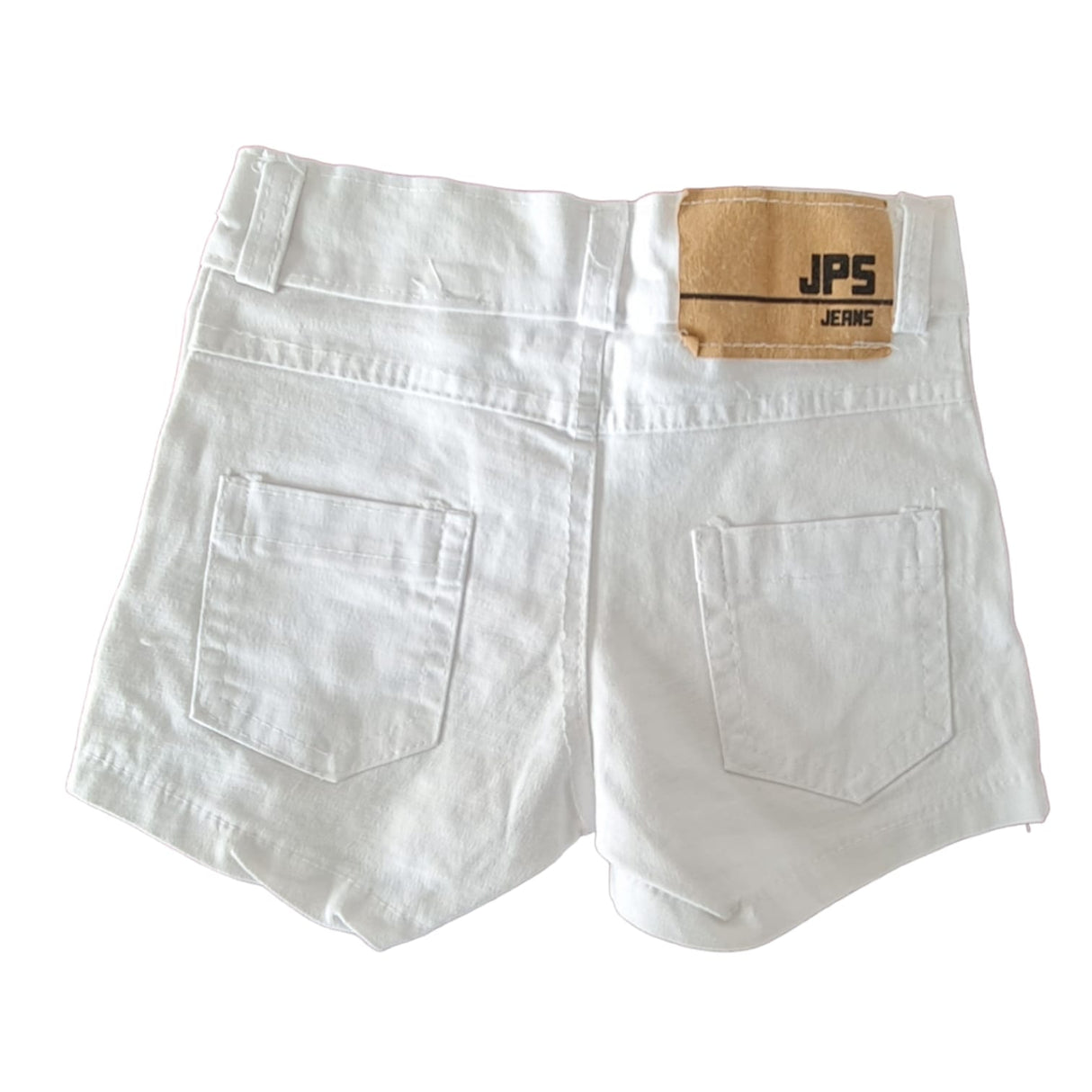 Short De Jean De Niña blanco