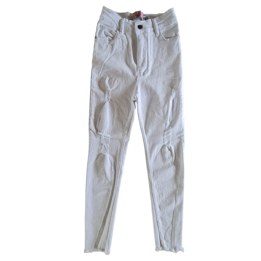 Skinny White con roturas