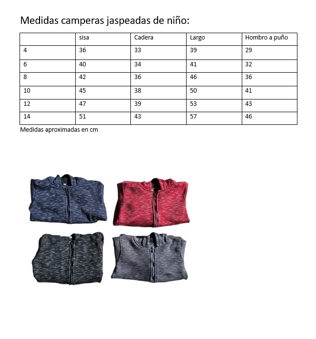 Campera jaspeada kids