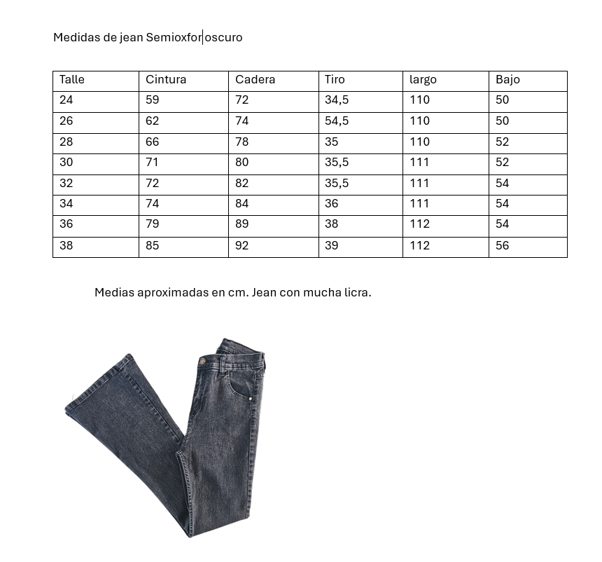 Jean semioxfor black grey