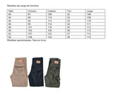 Pantalon cargo de hombre sin licra
