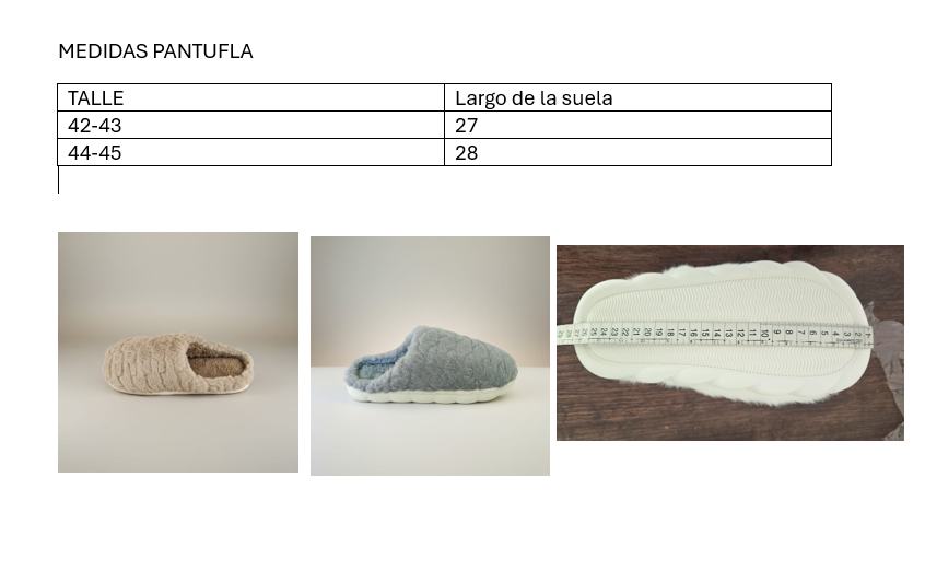 Pantufla con corderito