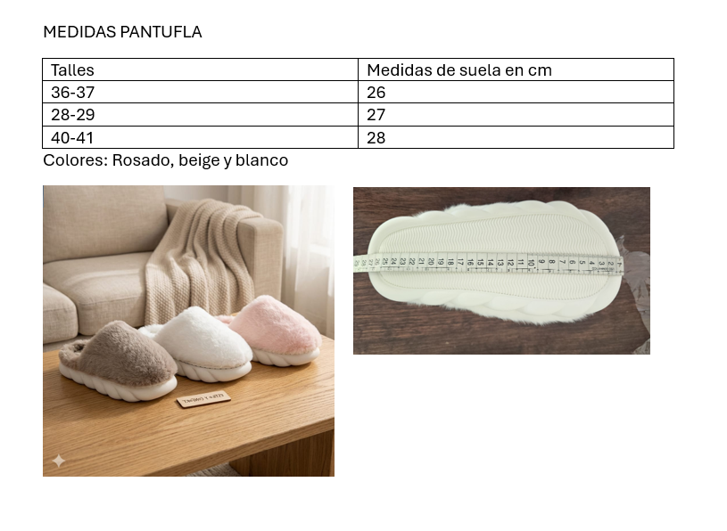 Pantufla plush