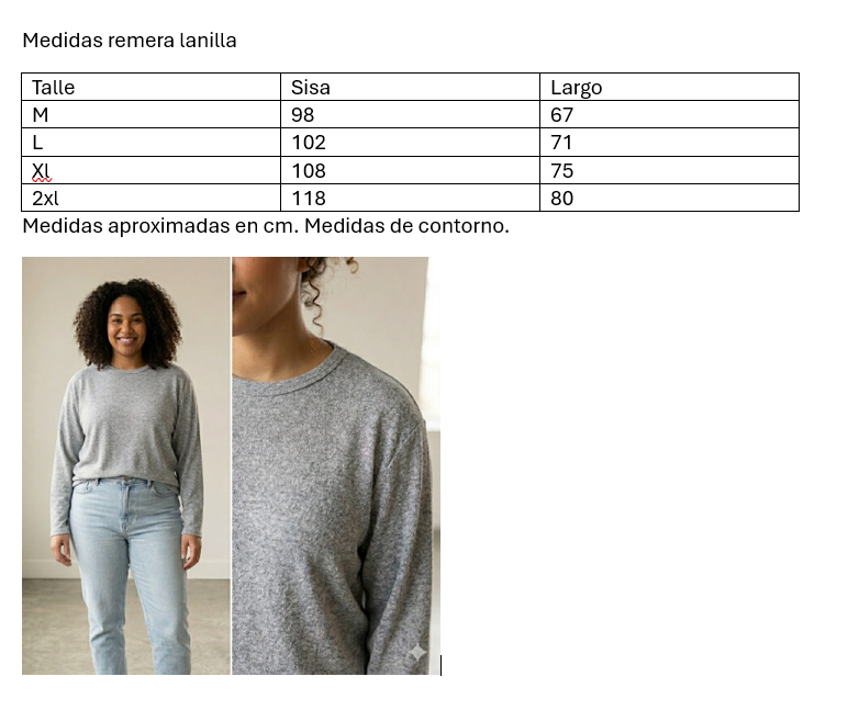 Remera de lanilla
