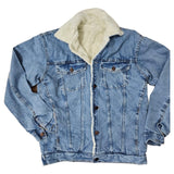 Campera de jean con corderito