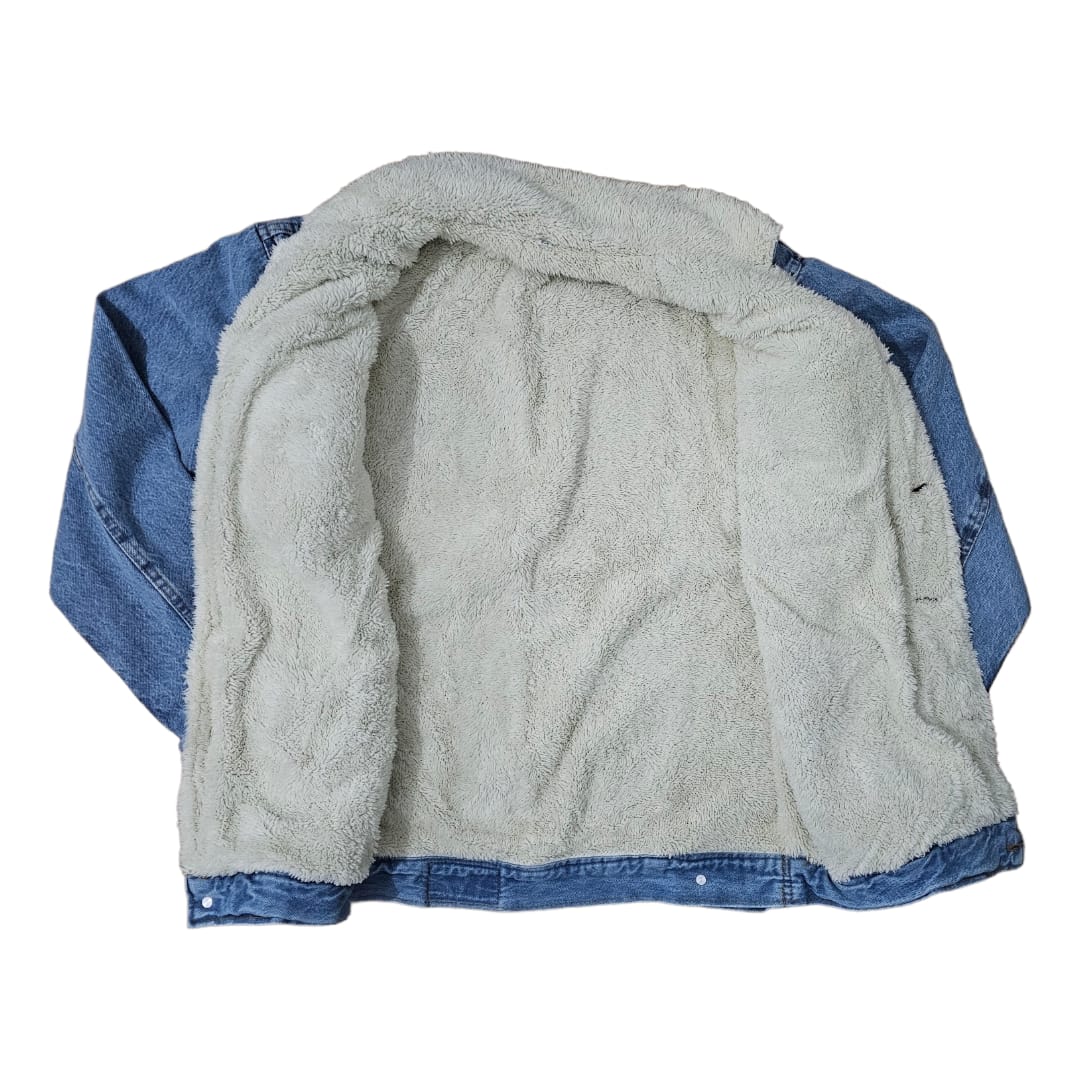 Campera de jean con corderito