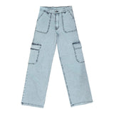 Cargo wide leg gris calro