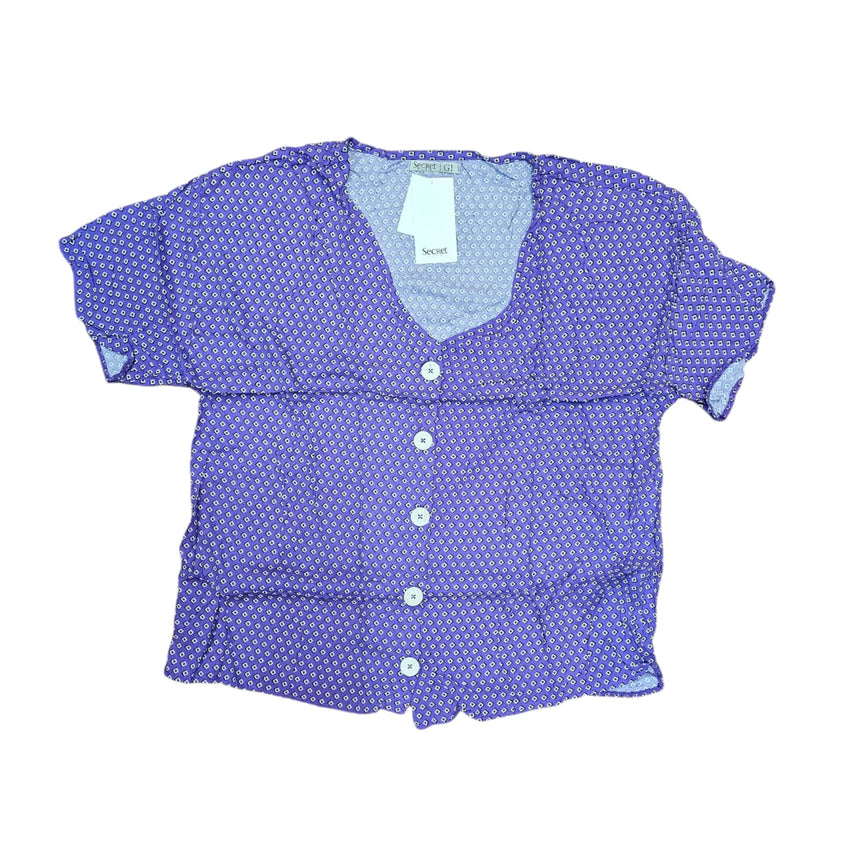 Blusa  talle especial Secret con botones