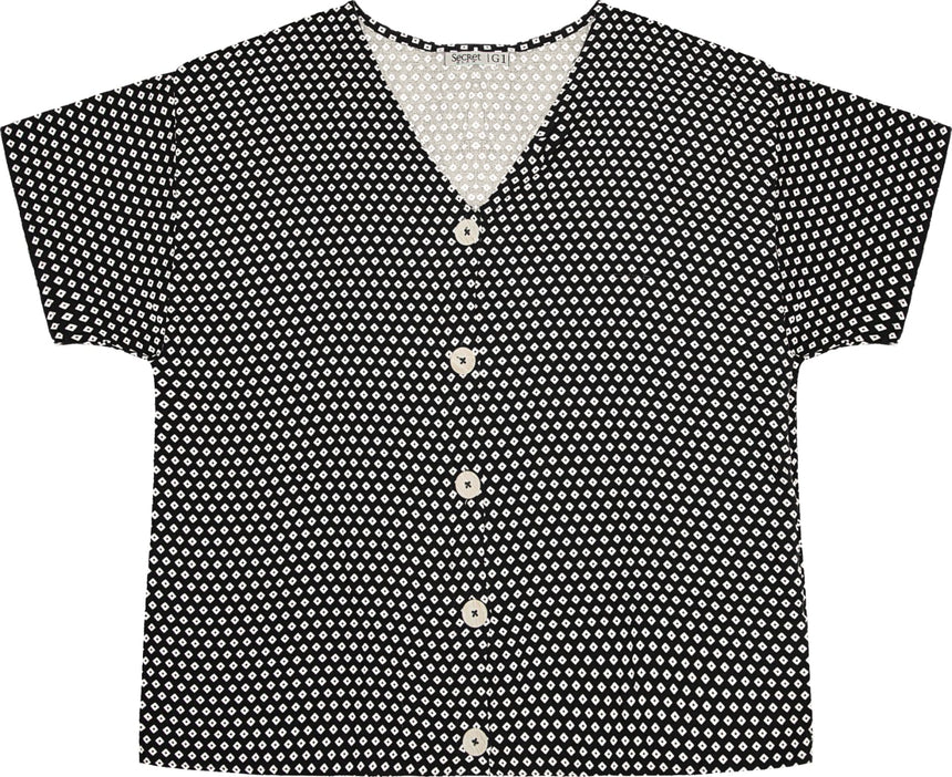 Blusa  talle especial Secret con botones