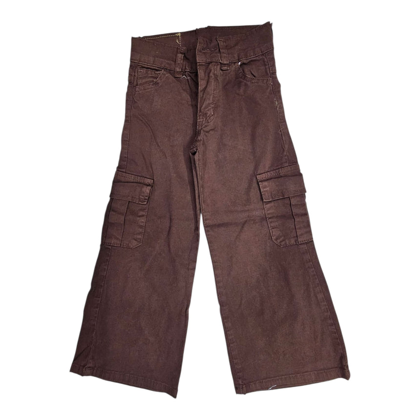 Wide leg cargo para niña