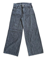 Wide leg tblack grey