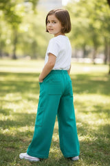 Pantalon deportivo wide leg niña