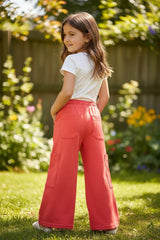 Pantalon deportivo wide leg niña