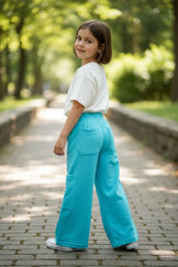 Pantalon deportivo wide leg niña