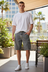 Bermuda blackgrey cargo