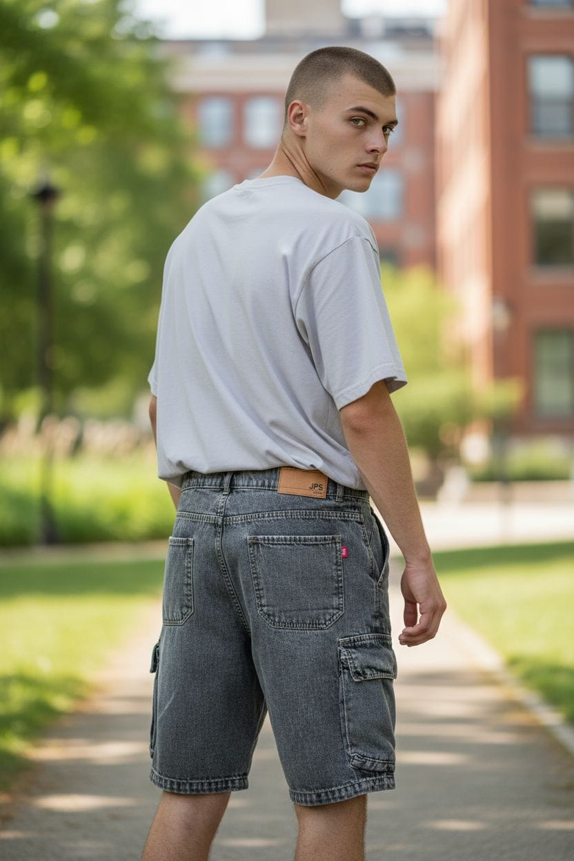 Bermuda blackgrey cargo