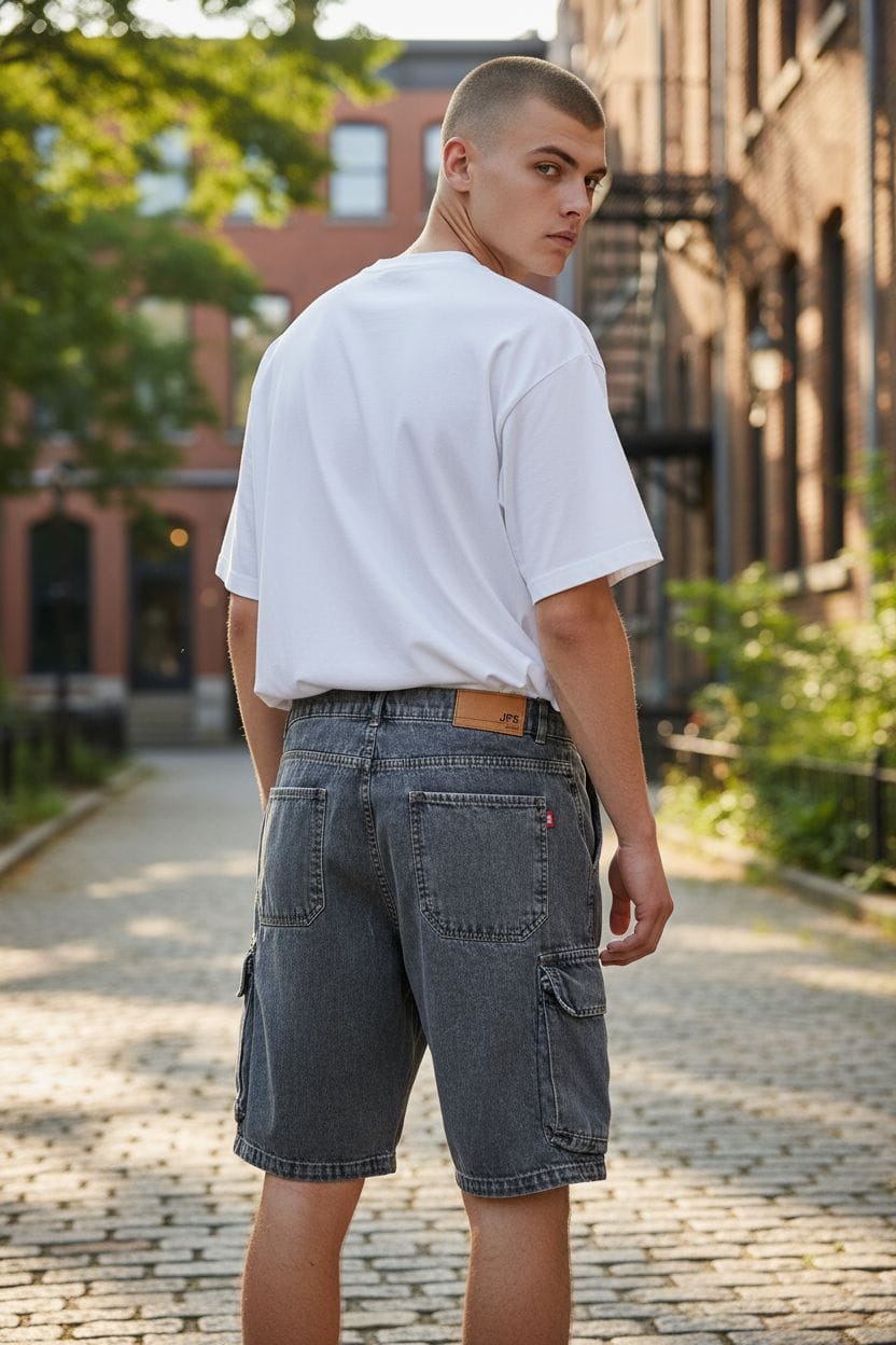 Bermuda blackgrey cargo