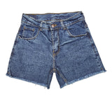 Short de jean desflecado claro