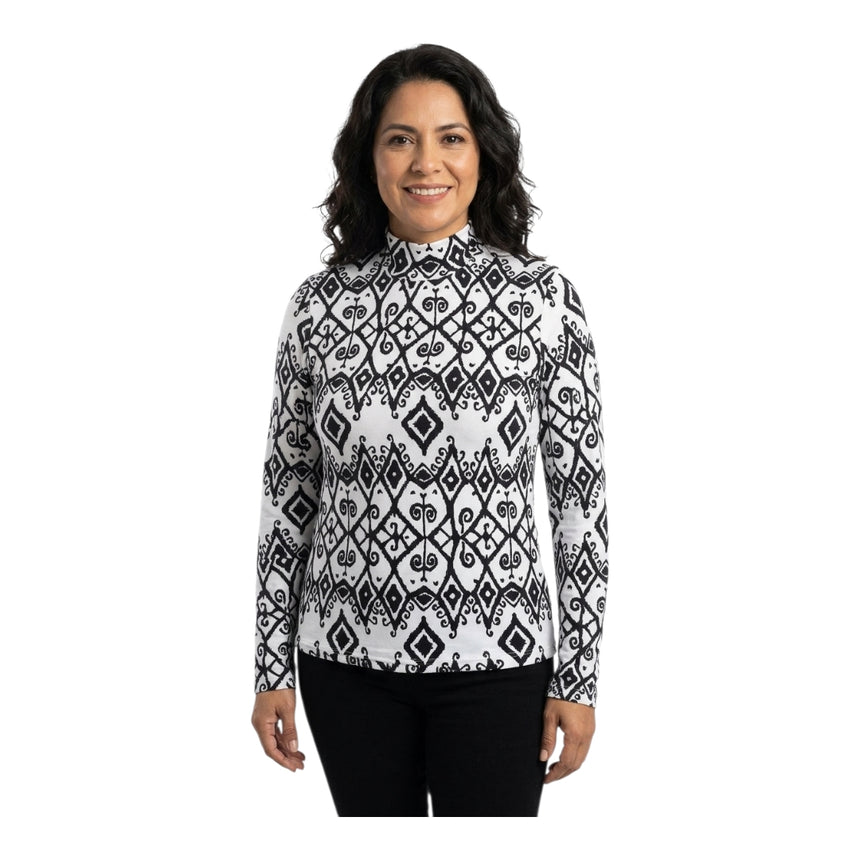 Media polera lanilla estampada