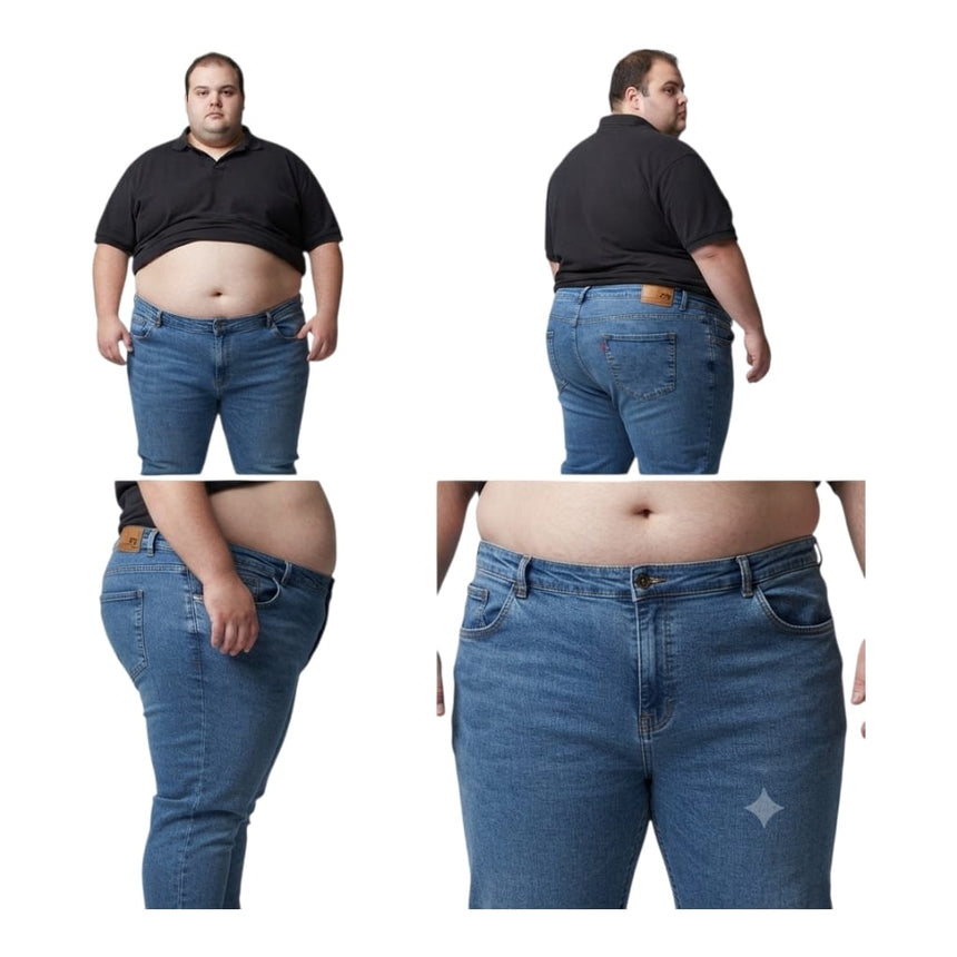 Jean clasico especial azul con spandex