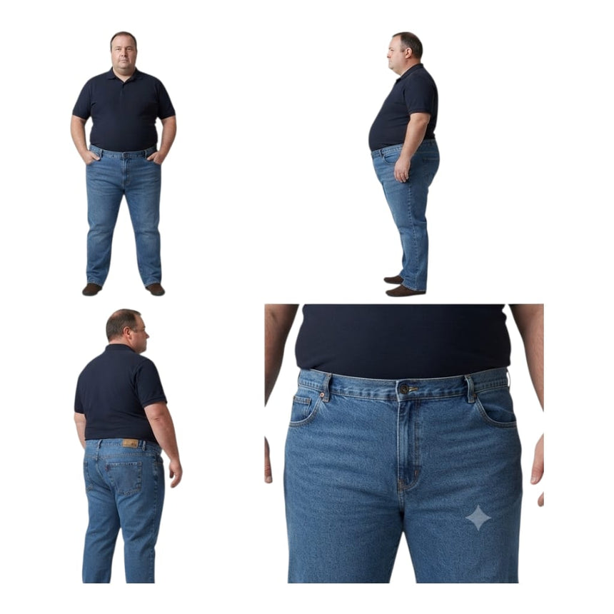 Jean clasico especial azul con spandex