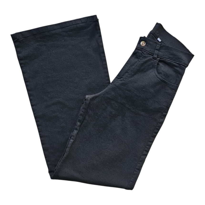 Jean wide leg negro
