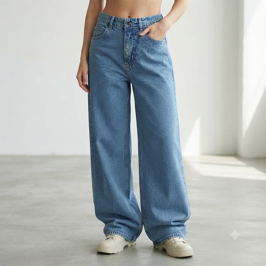 Wide leg rigido clarito
