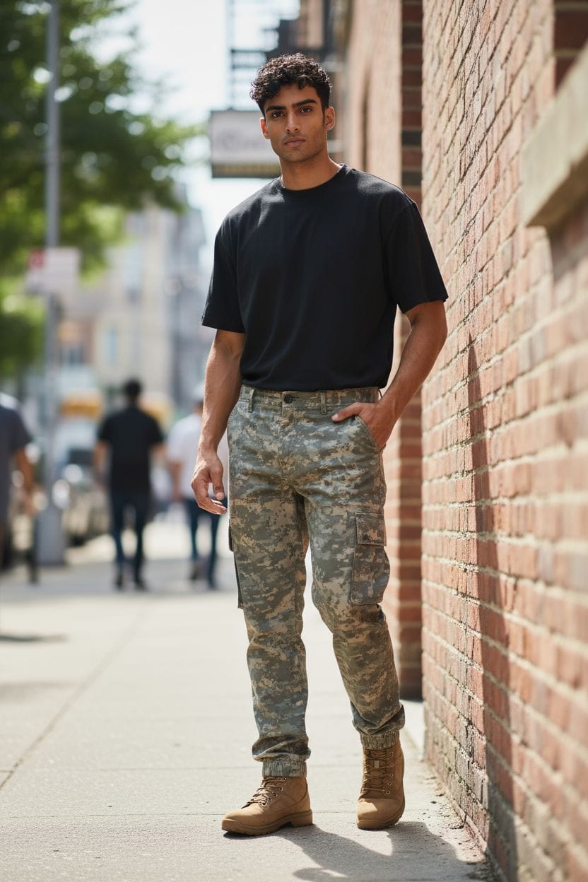 Babucha cargo camuflada