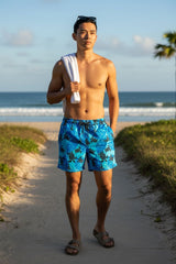 Short playa estampado