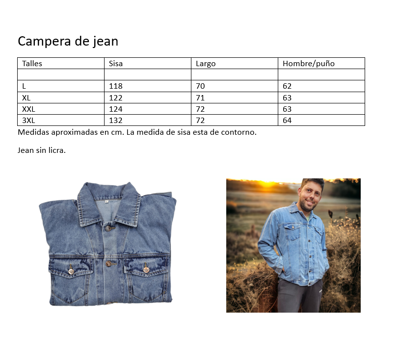 Campera de jean