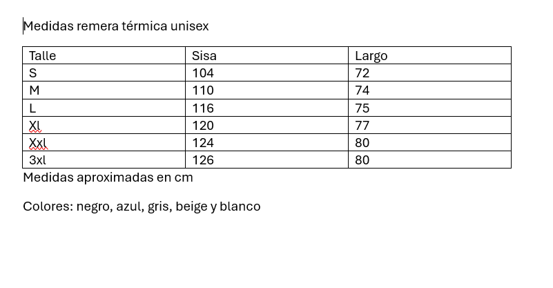 Remera termica hombre