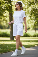 short blanco deportivo