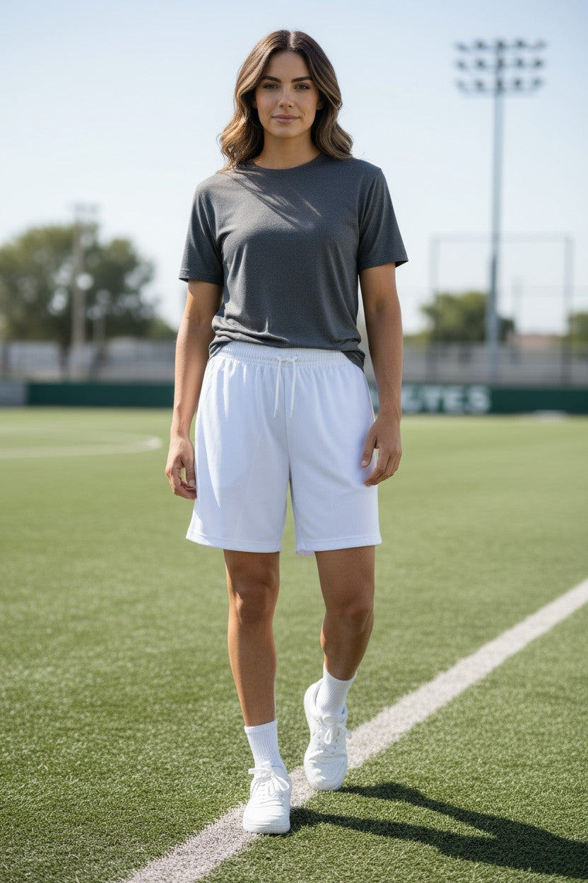 short blanco deportivo