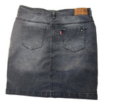 Pollera De Jean Black Grey
