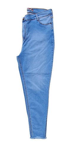 Jean Especial Claro Con Flecos
