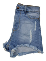 Short De Jean Desflecado Con Roturas