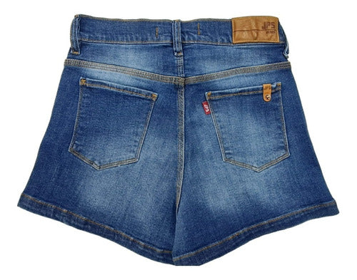 Short De Jean Con Roturas Y Localizado