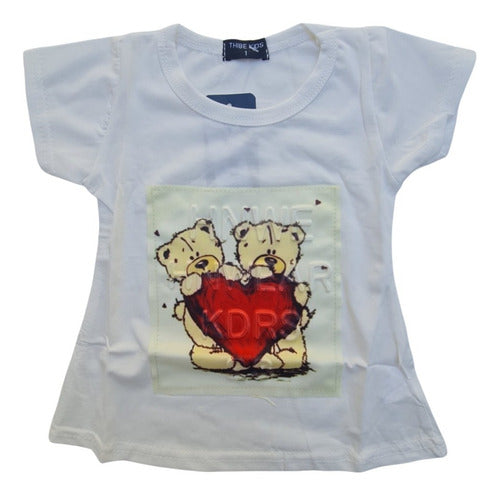 Remera Para Nena 3d