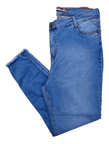 Jean Especial Claro Con Flecos