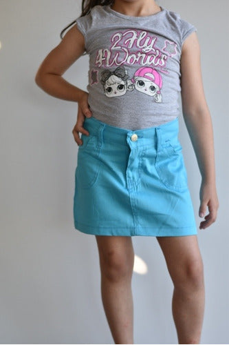 Minifalda De Colores Para Niñas