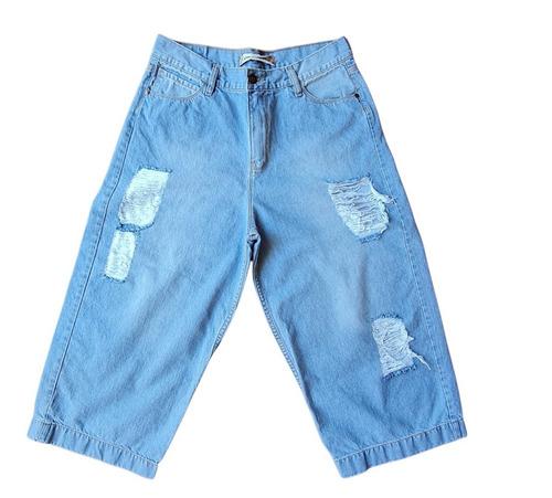 Culotes Anchos Y Cortos con roturas
