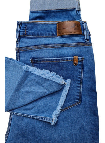 Jean Especial Oscuro Con Flecos