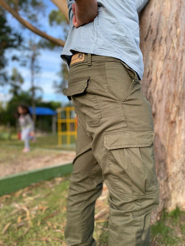 Pantalon Cargo Con Puño