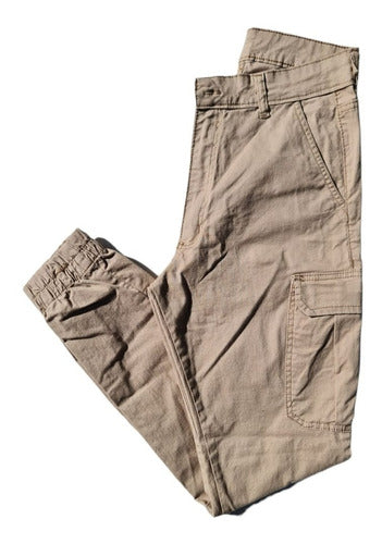 Pantalon Cargo Con Puño