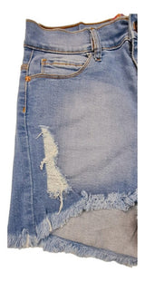 Short De Jean Desflecado Con Roturas