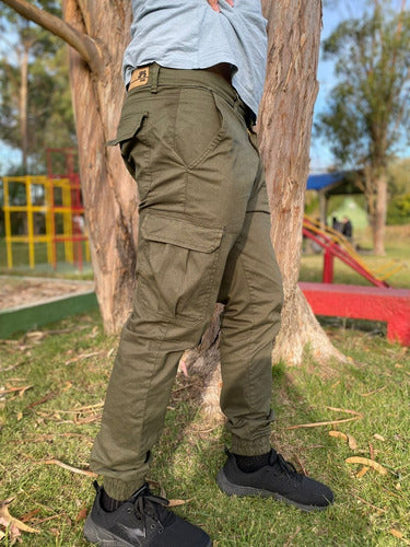 Pantalon Cargo Con Puño